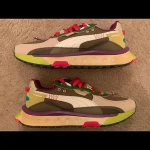 Puma Wild Rider‎ Last Hunter Sneakers Charcoal Gray/Pale Khaki/Citronelle Sz 9.5 Puma Wild Rider Last Hunter Charcoal Gray/Pale Khaki  main image 3